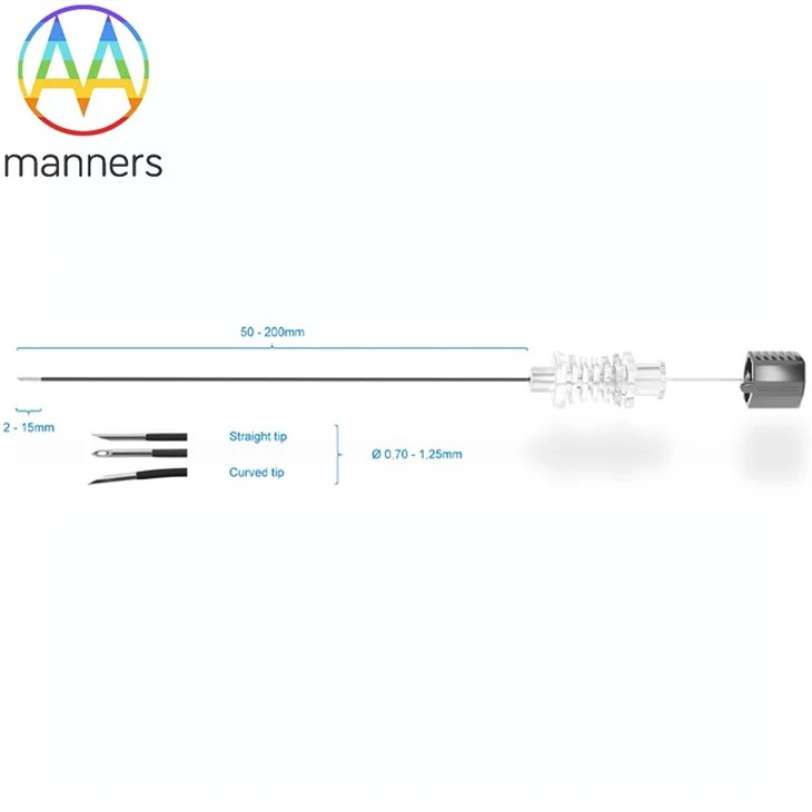 CURVED SHARP RF NEEDLES